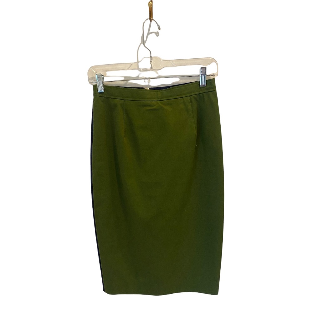 ▪️GIVENCHY▪️Green & Blue Cotton Color Block Skirt